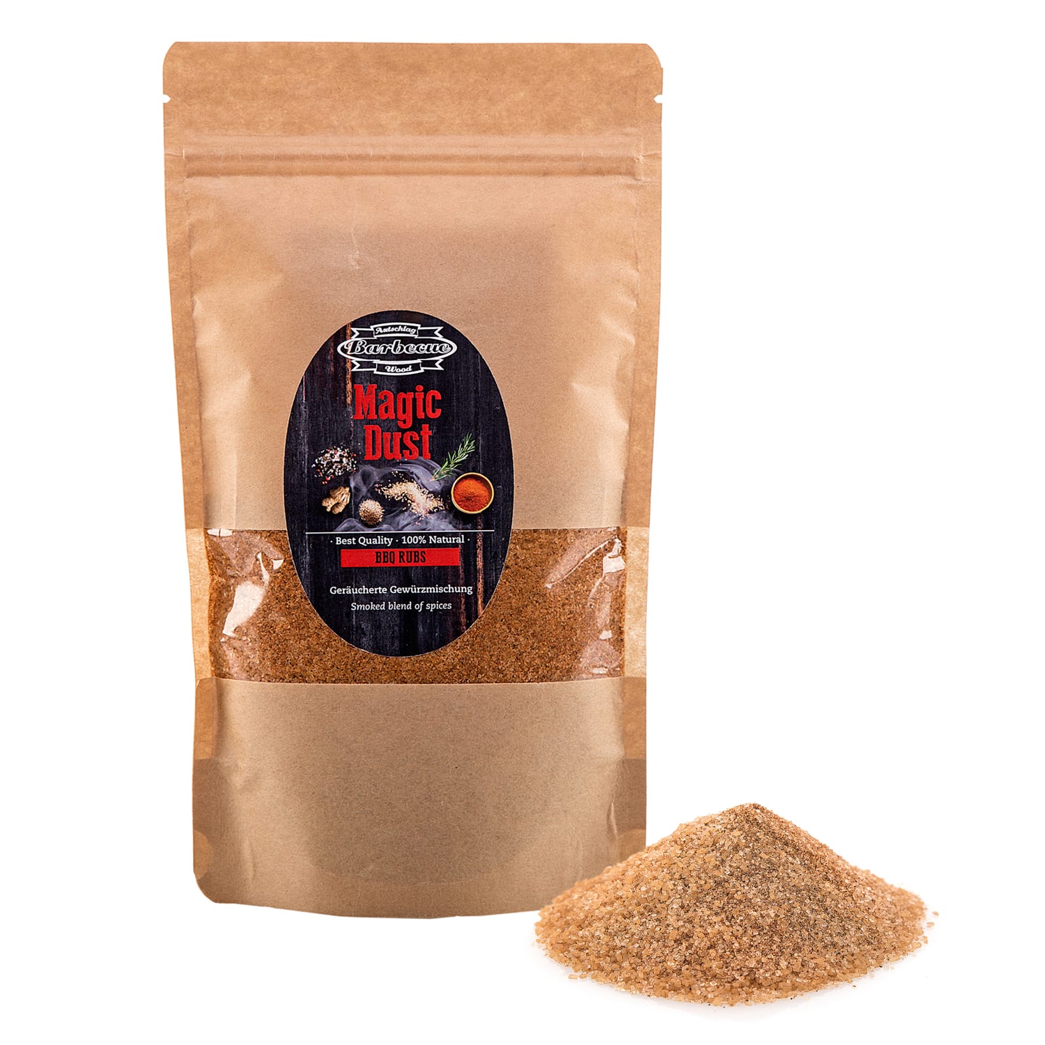 Axtschlag Smoked BBQ-Rub Magic Dust aus dem Grill-Shop von kamdi24 Axtschlag Smoked BBQ-Rub Magic Dust aus dem Grill-Shop von kamdi24