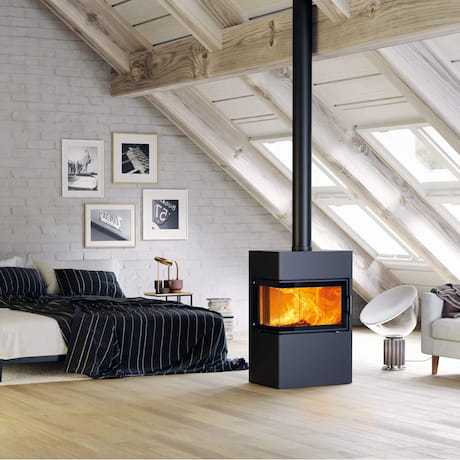 Austroflamm Kaminofen Dexter 2.0. TA links im Kaminshop von kamdi24 kaufen