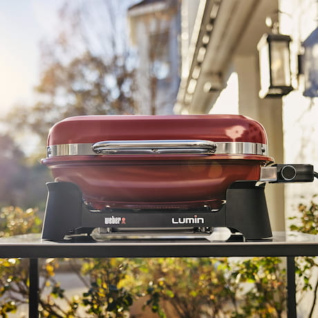 Weber Elektro-Tischgrill Lumin Rot