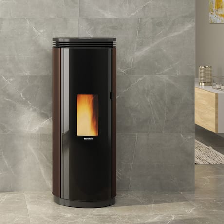 Pelletofen Extraflame Prestige Line Pamela Stahl Bronze im Kamin-Shop von kamdi24