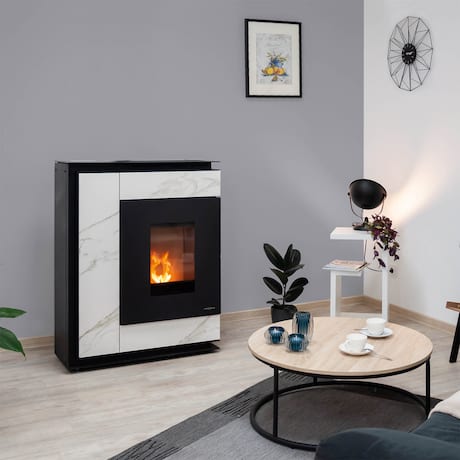 Wasserführender Pelletofen Oranier Boreas Aqua im Kamin-Shop von kamdi24