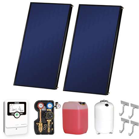 Flachkollektor-Set von Westech Solar Flachkollektor-Set von Westech Solar