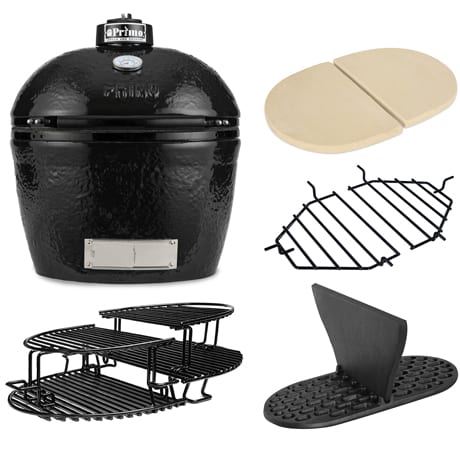 Primo 400 XL im Set+Trennschreibe+Hitzeschutzplatten+Auffangschalenrosten+Zusatz-Grillrost Primo 400 XL im Set