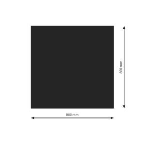 Raik Bodenplatte B1 Rechteck / Quadrat schwarz pulverbeschichtet 800 x 800 mm