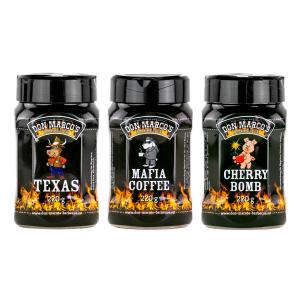 Don Marco´s Rub-Set: Texas Style, Mafia Coffee & Cherry Bomb