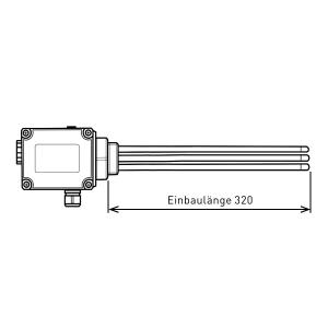 Einschraubheizung / Heizpatrone ESH 2.00 - 2 kW - 320 mm