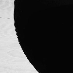 La Nordica Kamin Glasplatte Zunge groß, schwarz