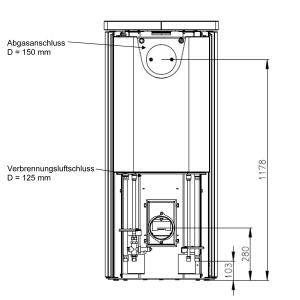 Olsberg Tolima Aqua II Compact Wasserführender Kaminofen Stahl Schwarz | Keramikverkleidung Hämatit