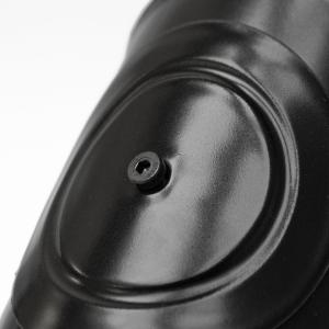 Raik Pelletrohr / Ofenrohr 100 mm - 90° Bogen dreiteilig mit Reinigungsöffnung