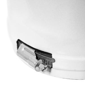Raik Rauchrohr / Ofenrohr Emaille 120mm - Länge 500mm Teleskoprohr Weiß