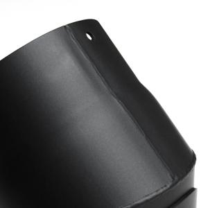 Raik Rauchrohrbogen / Ofenrohr 130mm - 45° mit Reinigungsöffnung schwarz