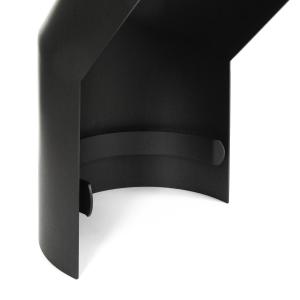Raik Rauchrohrbogen / Ofenrohr 150mm - Thermoschild 90° schwarz