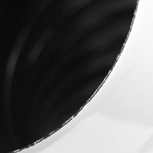 Raik Rauchrohrbogen / Ofenrohrbogen Emaille 150mm - 45° Bogen gerippt Weiß mit Reinigungsöffnung