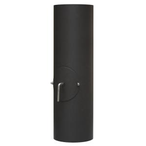 Ofenrohr Rauchrohr Kaminrohr mit Drosselklappe 150-500 mm Schwarz 