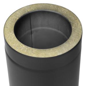 Raik Rauchrohr / Ofenrohr Coltherm doppelwandig mit Isolierung, Durchmesser 150 mm, Länge 500 mm, Schwarz