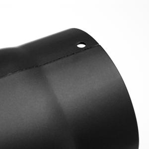 Raik Rauchrohrbogen / Ofenrohr 130mm - 90° zweiteilig schwarz