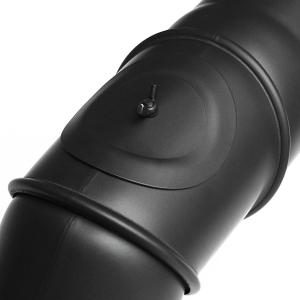 Raik Rauchrohrbogen / Ofenrohr 160mm - Multibogen schwarz