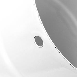 Raik Rauchrohrbogen / Ofenrohrbogen Emaille 120mm - 90° Bogen gerippt Weiß mit Reinigungsöffnung