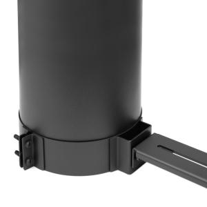 Schwarz raik SH30008226-sw Rohrschelle mit Abstandshalter f/ür doppelwandige Rauchrohre 150 mm