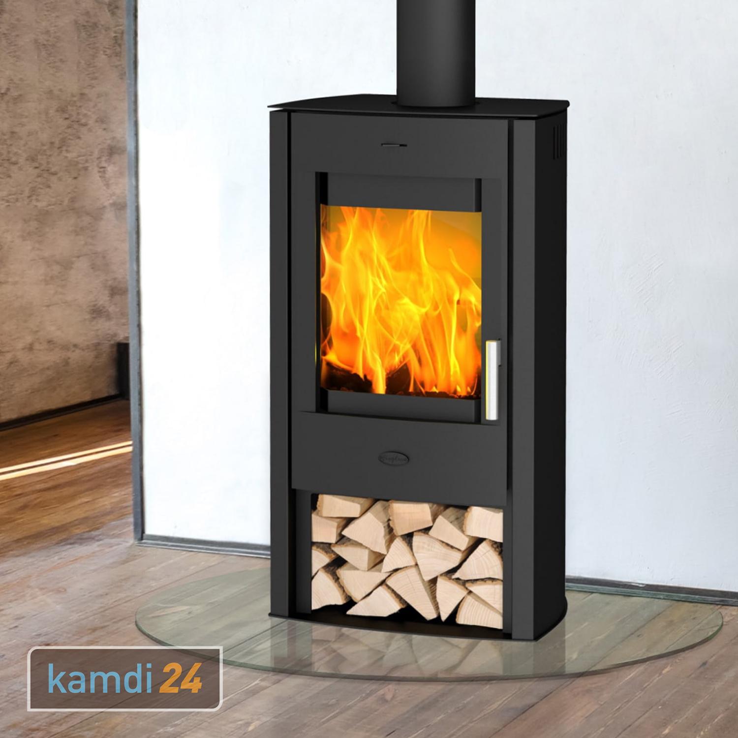 Kaminofen | Tuvalu | 6 kW | Holzfach | Fireplace | im kamdi24-Shop kaufen
