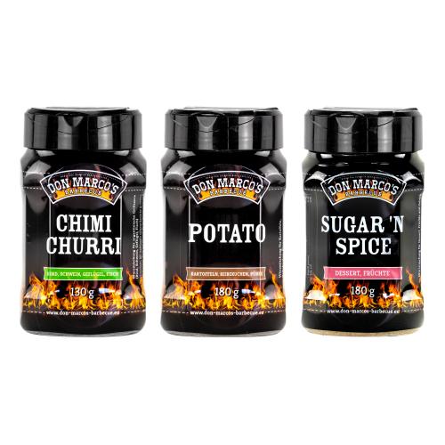 Don Marco´s Barbecue-Gewürz-Set: Chimichurri, Potato & Sugar´n Spice