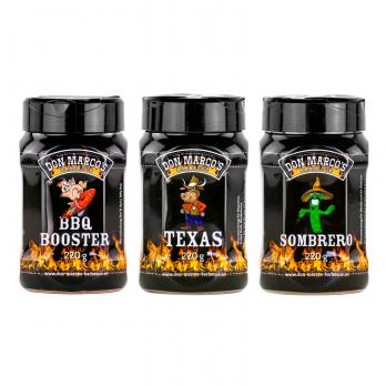 Don Marco´s Rub-Set: BBQ-Booster, Texas Style & Sombrero