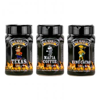 Don Marco´s Rub-Set: Texas Style, Mafia Coffee & King Cacao