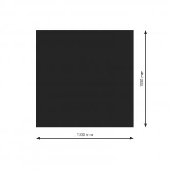 Raik Bodenplatte B1 Rechteck / Quadrat schwarz pulverbeschichtet 1000 x 1000 mm