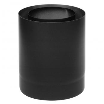 Raik Rauchrohr / Ofenrohr Coltherm doppelwandig mit Isolierung, Durchmesser 150 mm, Länge 250 mm, Schwarz