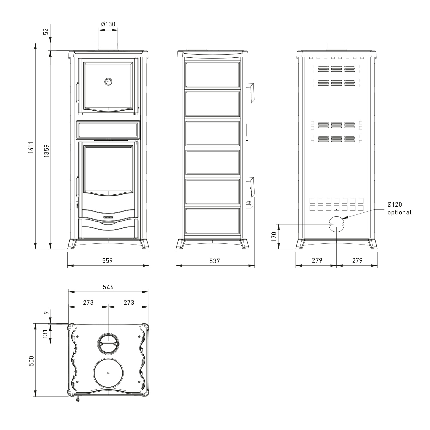 La Nordica Rossella Plus Forno 165 Kaminofen Speckstein