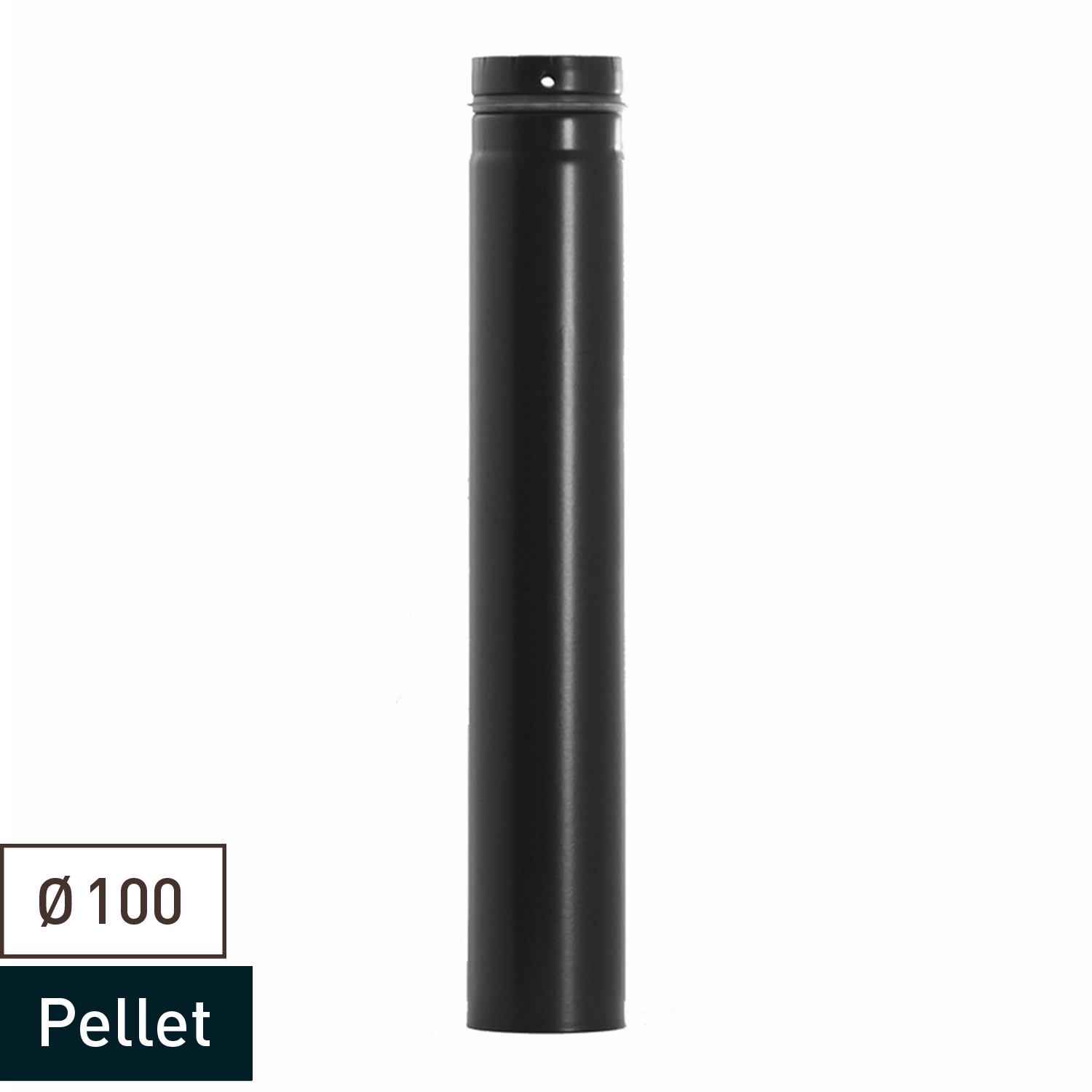 Raik Pelletrohr / Ofenrohr 100mm - 1000mm schwarz
