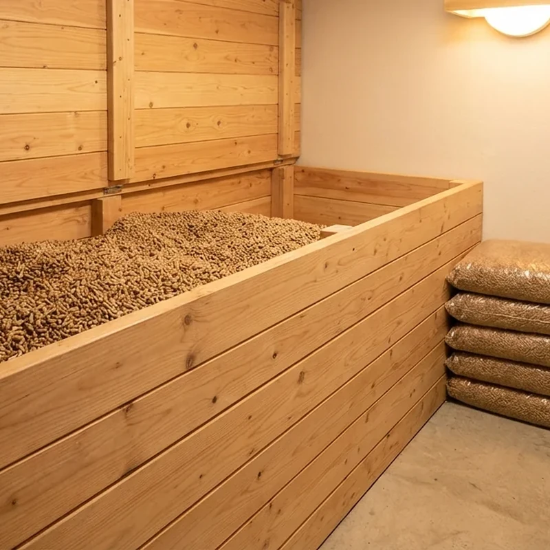 Pelletlagerung-zuhause