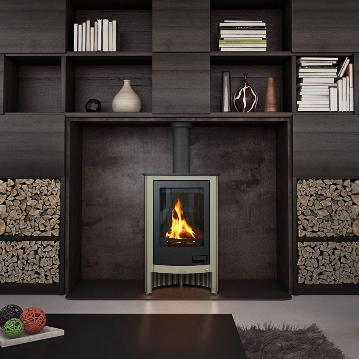 Warmluftofen Masterflamme Piccolo I Olive Warmluftofen Masterflamme Piccolo I Olive