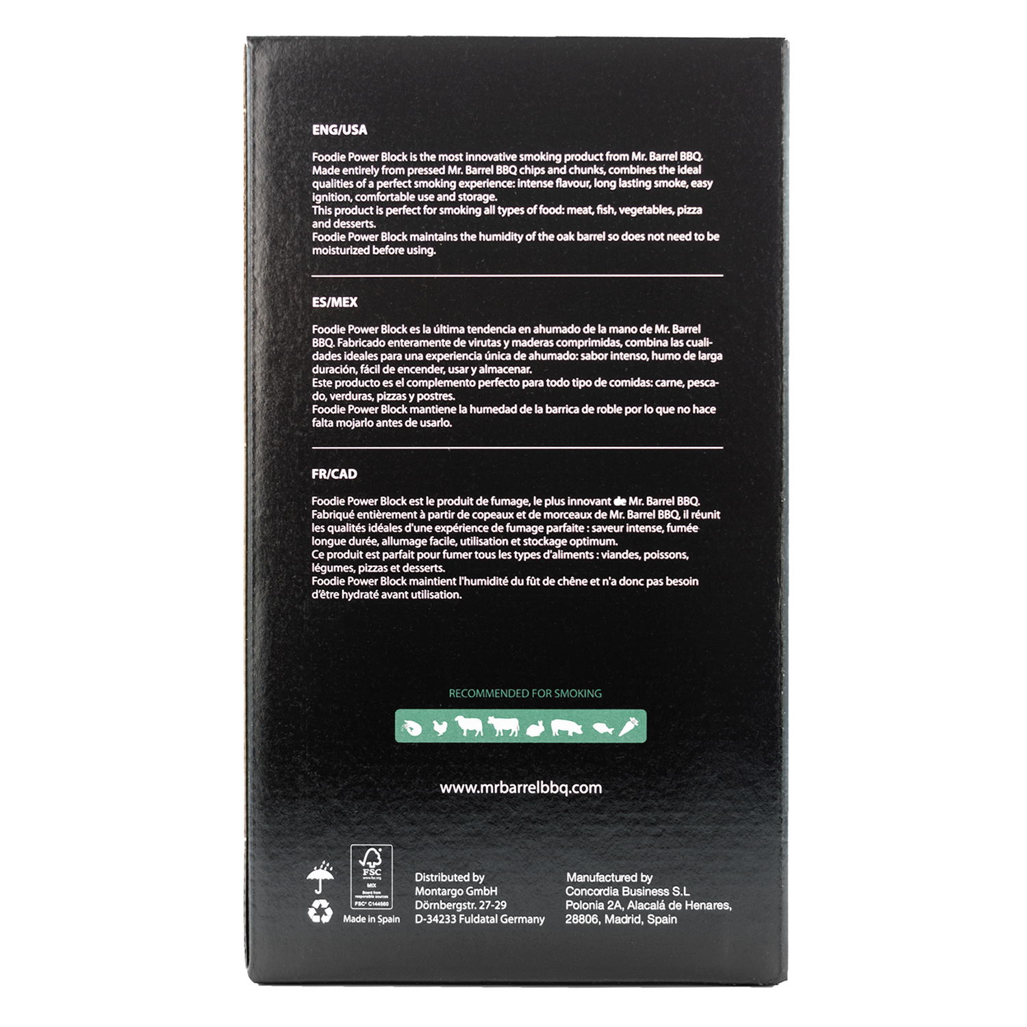 Mr. Barrel BBQ Smoking Pellets L Olive, 2 kg