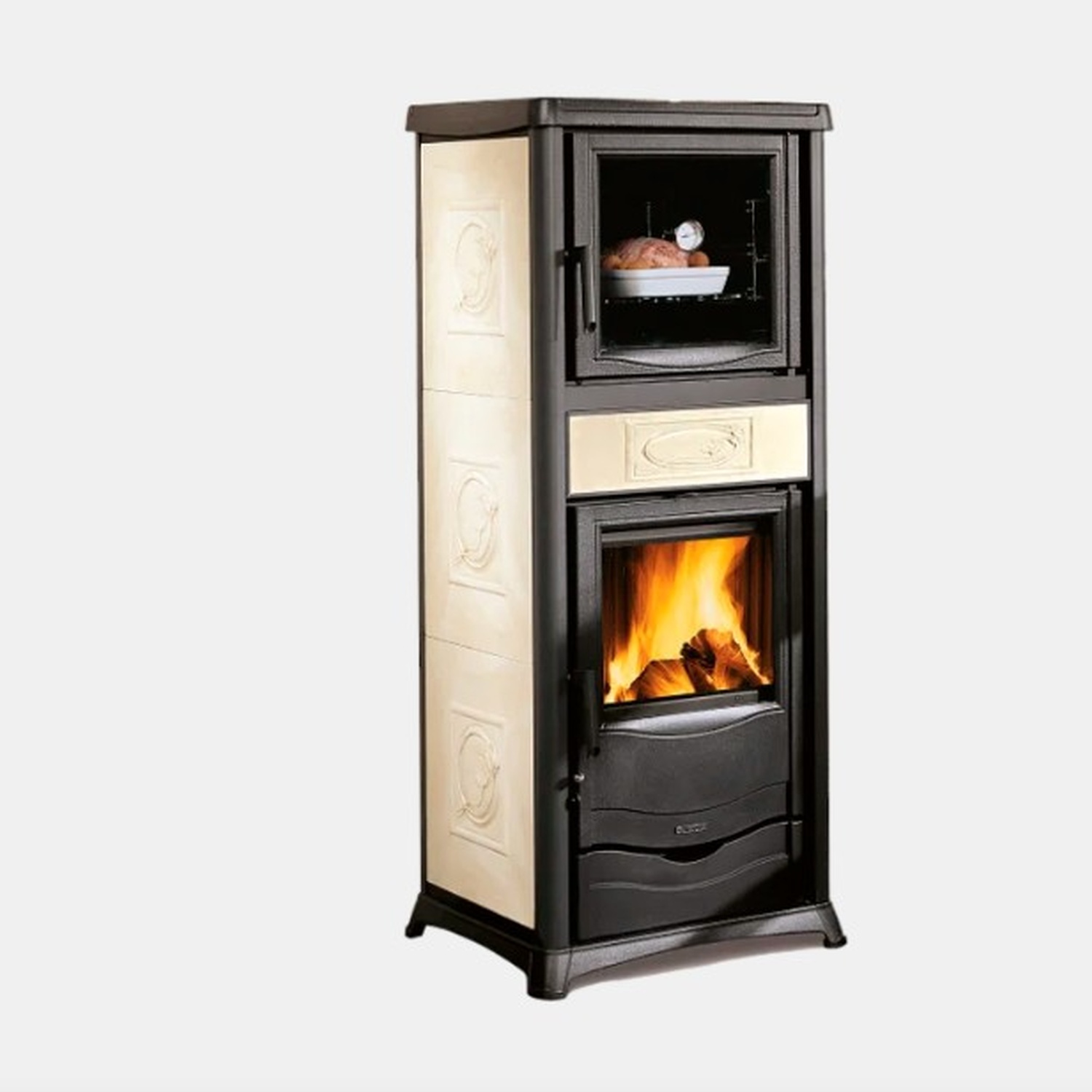 La Nordica ROSSELLA PLUS FORNO.165 Keramik - Panna Kaminofen