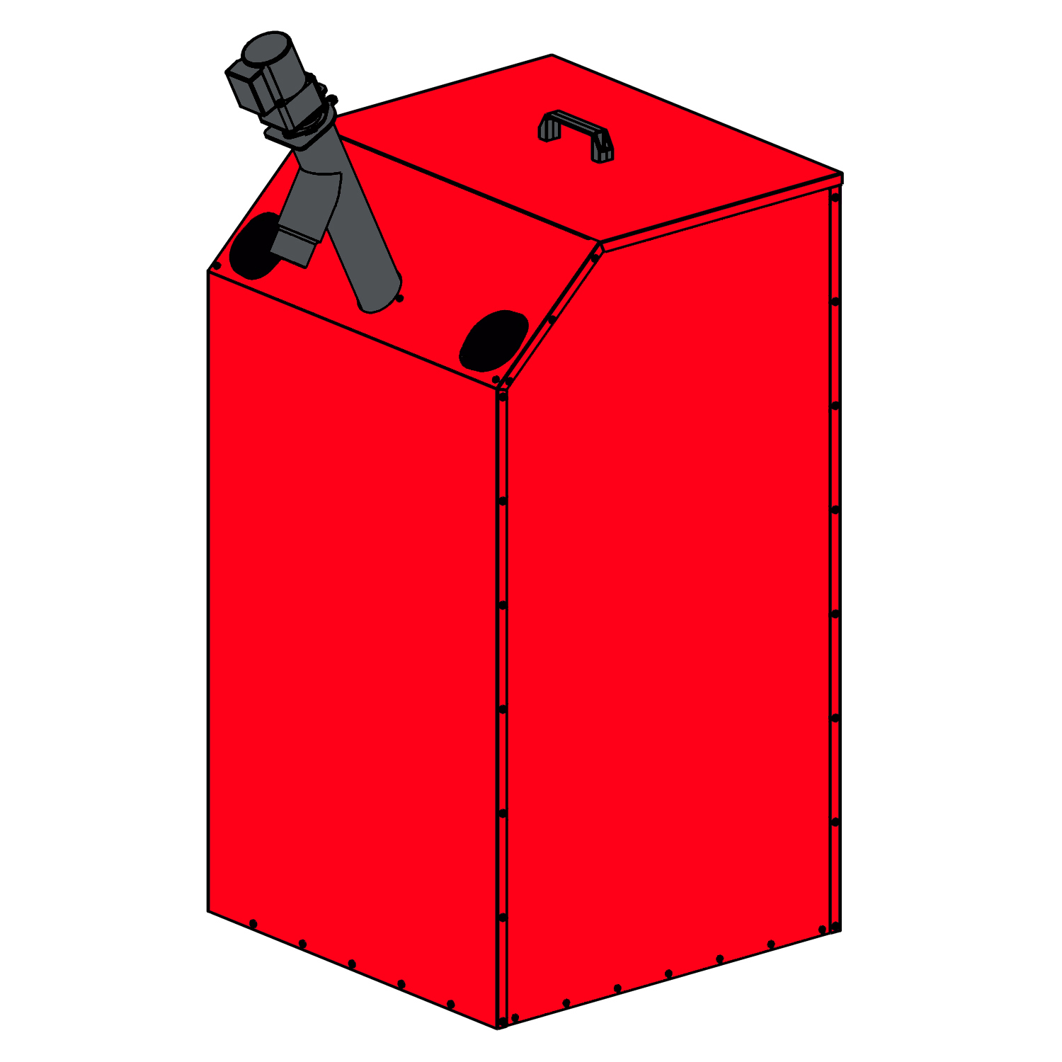 ATMOS AZPD Pelletbehälter 400 Liter inkl. Förderschnecke 1,3 m ATMOS AZPD Pelletbehälter 400 Liter inkl. Förderschnecke 1,3 m