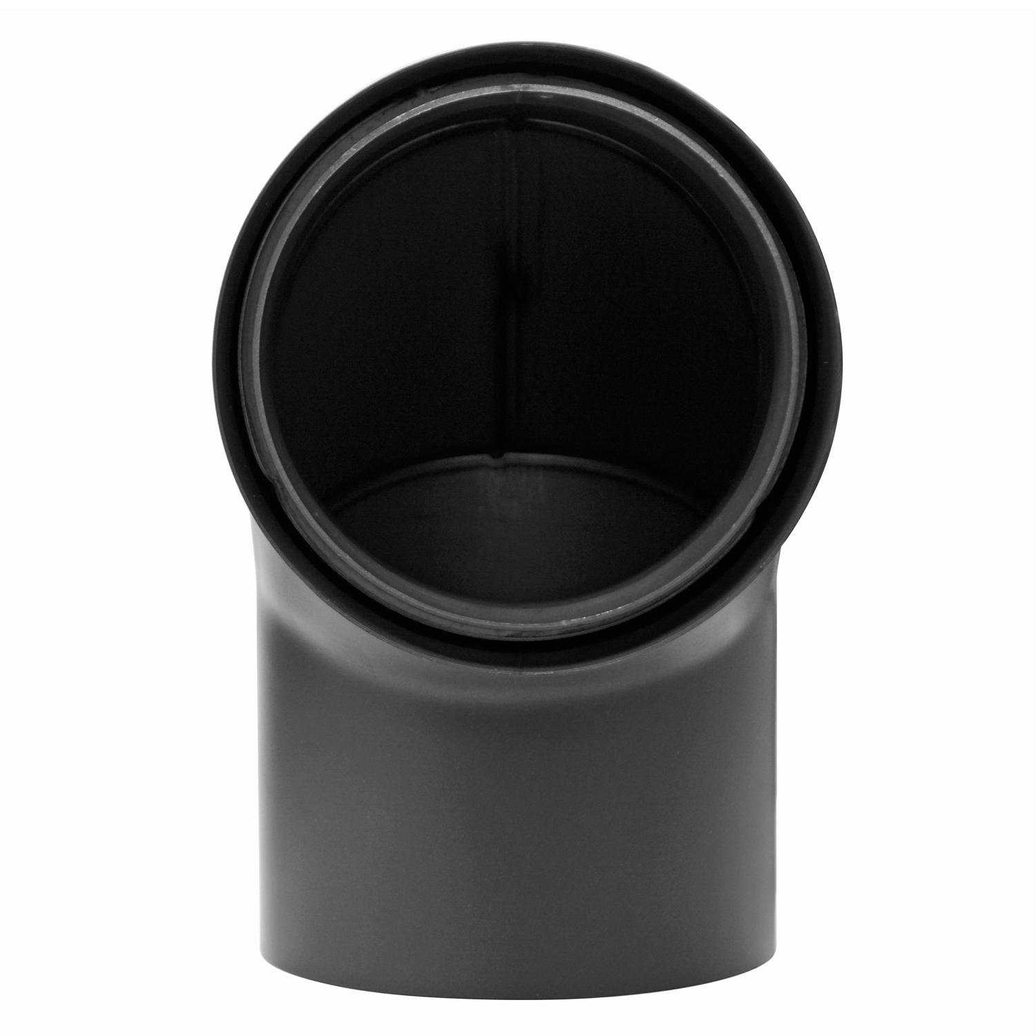 Raik Izoker Rauchrohrbogen 150mm schwarz doppelwandig 90° ohne Tür für Rauchrohr / Ofenrohr