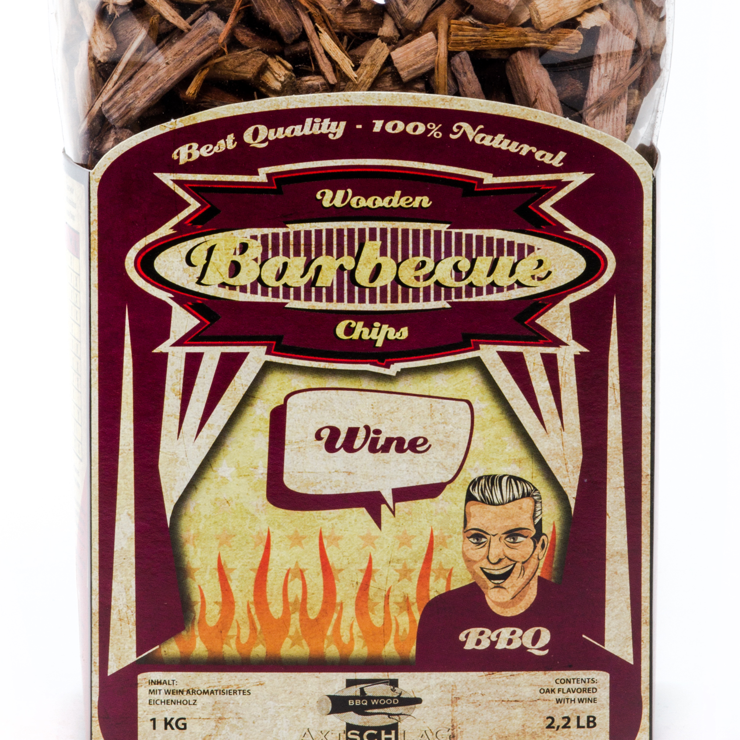 Axtschlag Wood Smoking Chips Wein-Eiche 1 kg