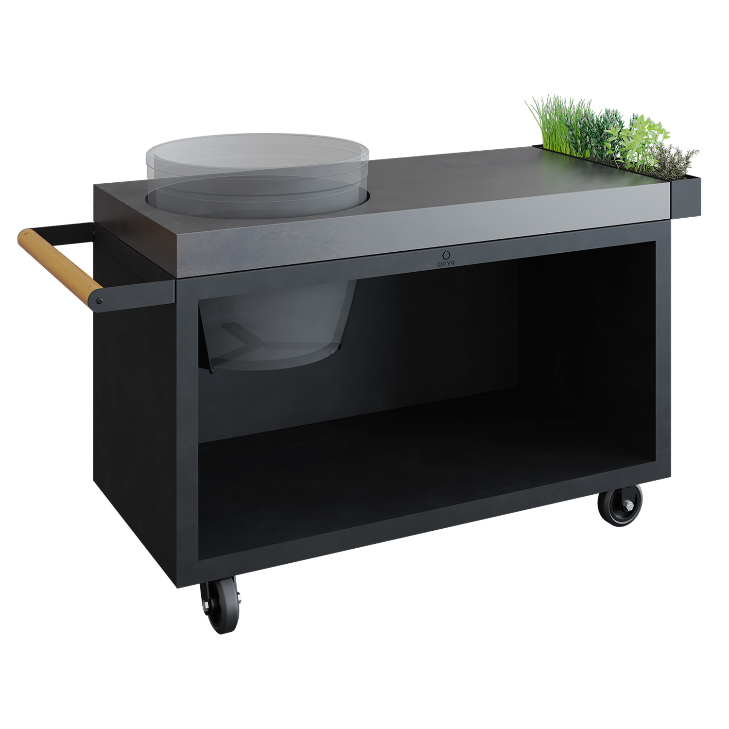 OFYR Sockel Schwarz 135 PRO Concrete für Kamado TB + The Bastard Classic Large Solo OFYR Sockel Schwarz 135 PRO Concrete für Kamado TB + The Bastard Classic Large Solo