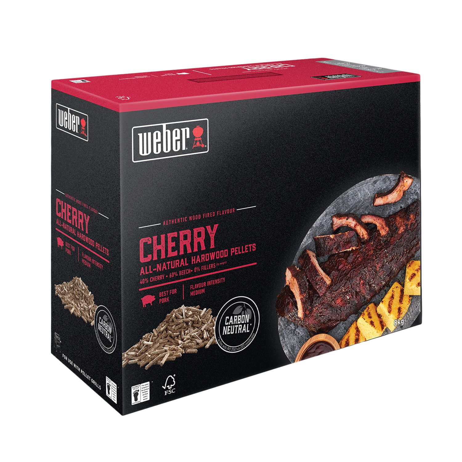 Weber SmokeFire-Hartholzpellets Kirsche 8 kg Weber SmokeFire-Hartholzpellets Kirsche 8 kg