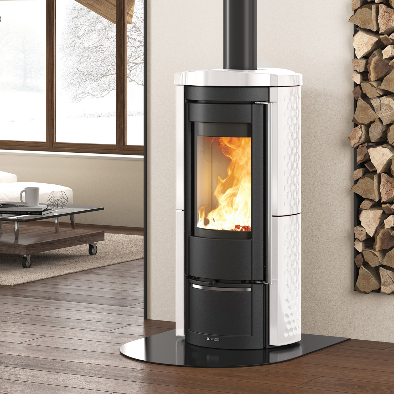La Nordica Prestige Line Liù Kaminofen Bianco Infinity