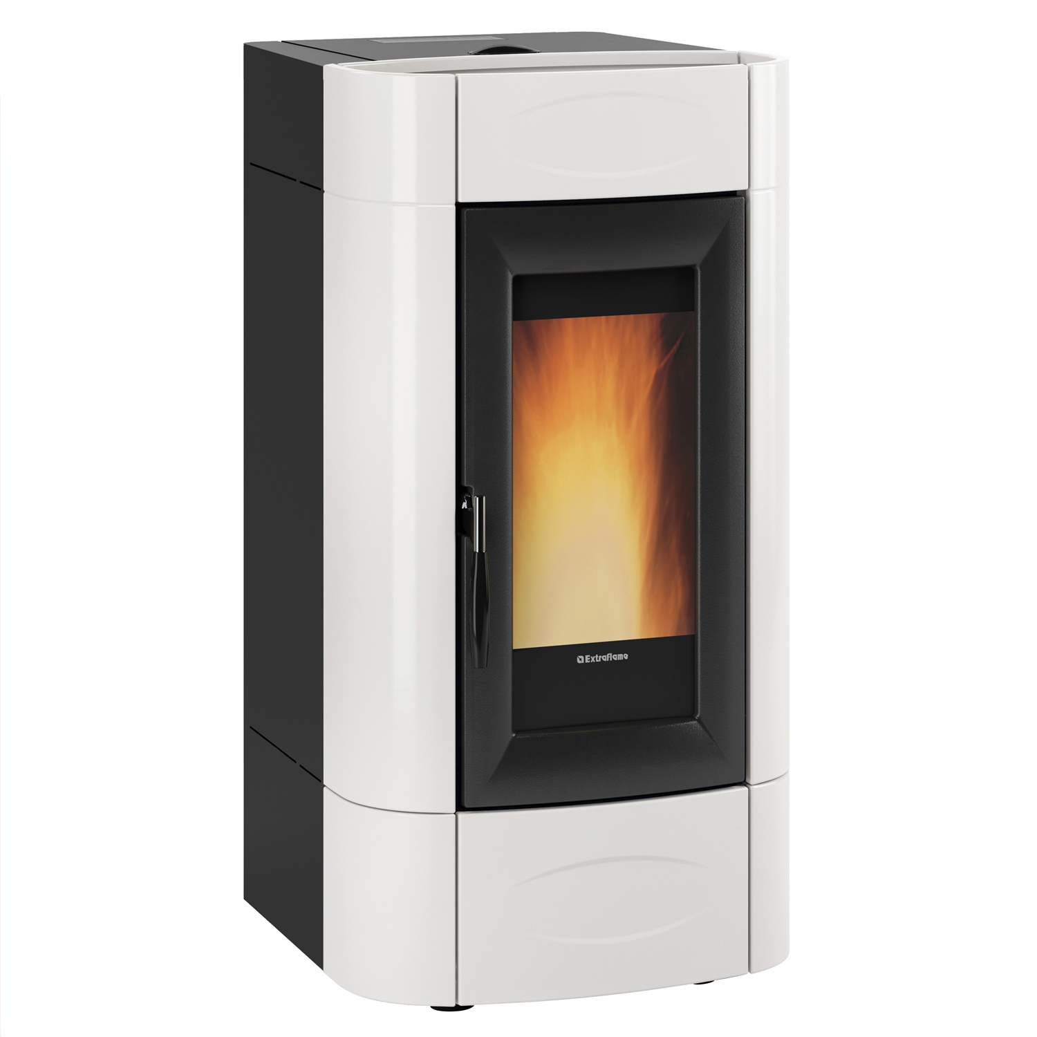 Extraflame Evolution Line Isidora Idro H16 wasserführender Pelletofen Weiß