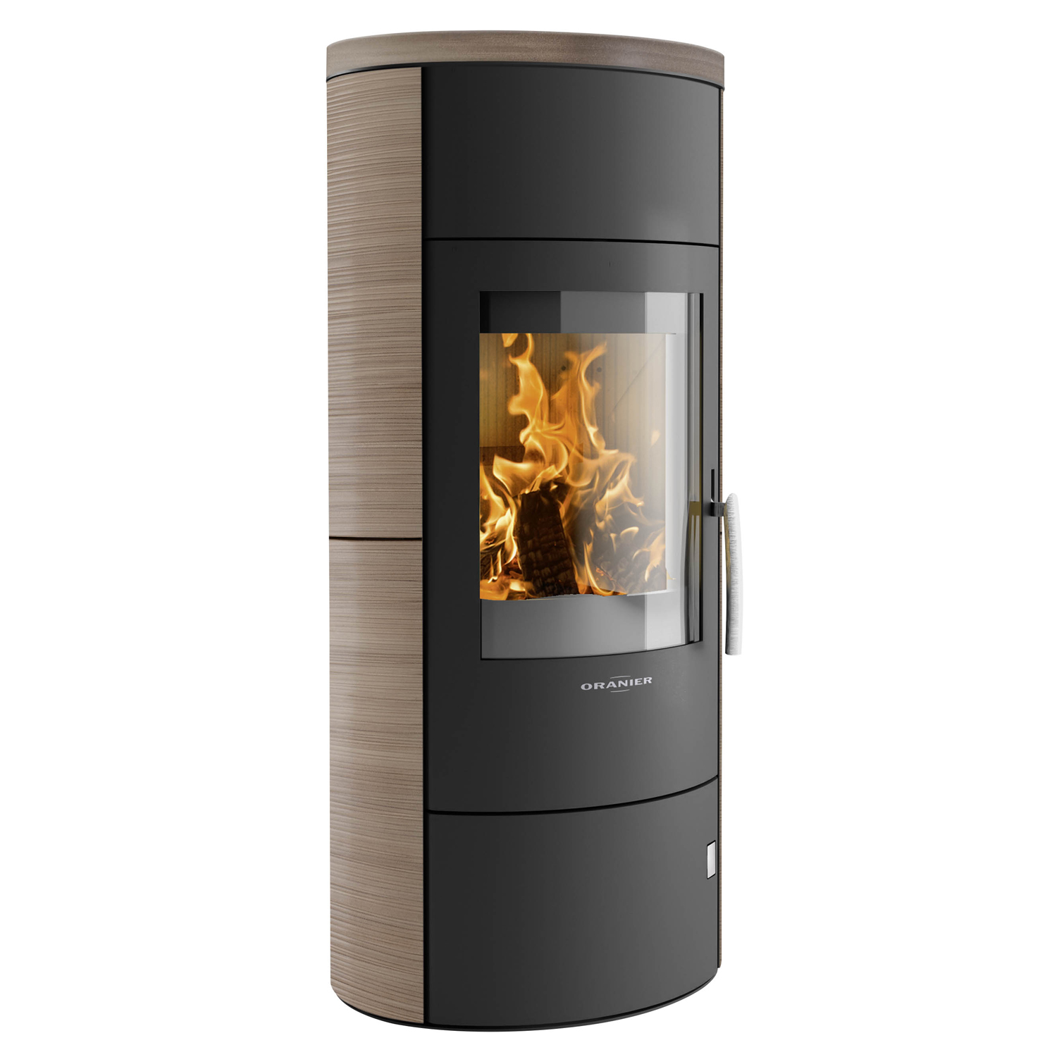 Oranier Polar W+ 2.0 Kaminofen Stahl Schwarz / Keramik Grappa