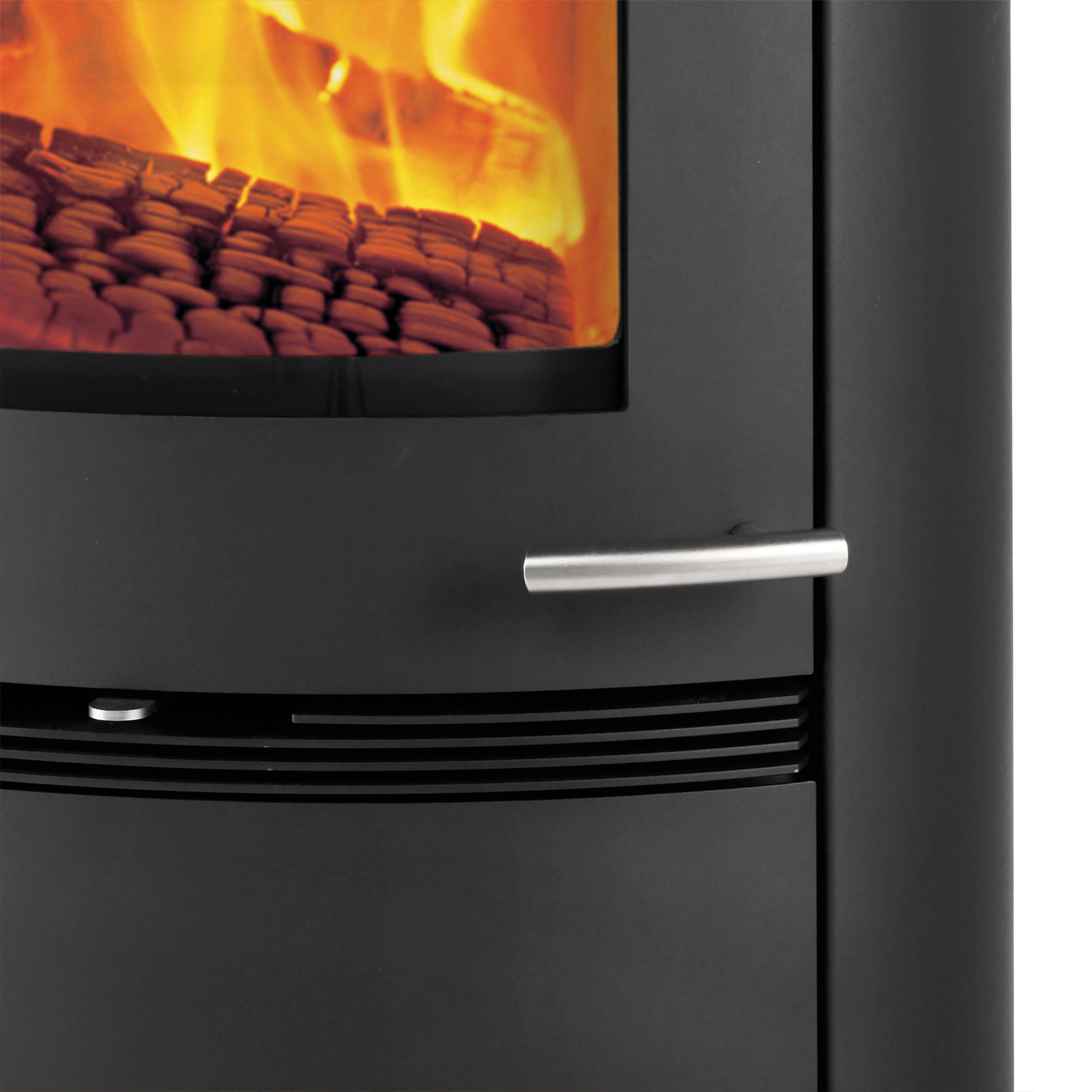 TermaTech TT22HS Kaminofen Black, Speckstein schwarz lackiert