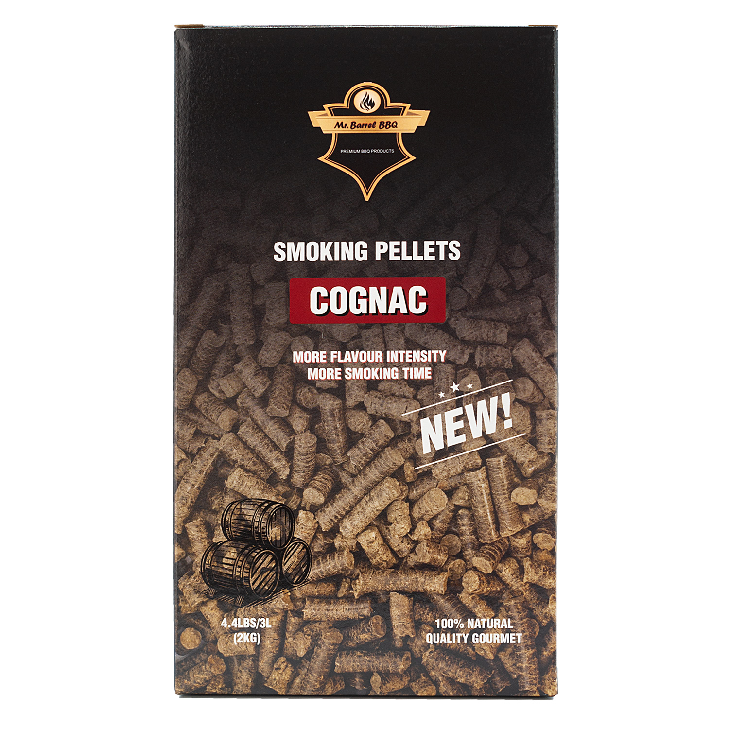 Mr. Barrel BBQ Smoking Pellets L Cognac, 2 kg