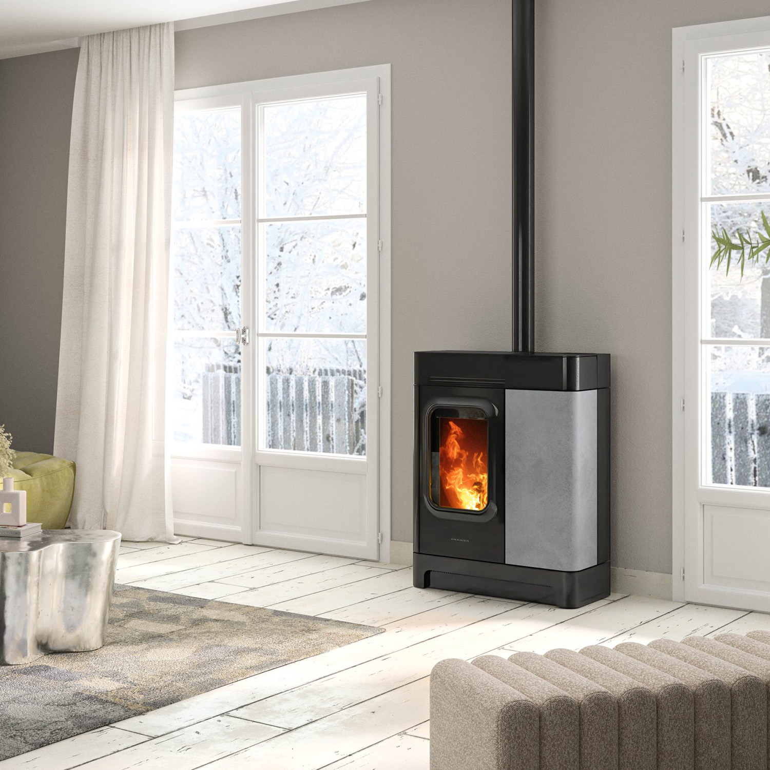 Oranier Calimo XL Pelletofen Speckstein
