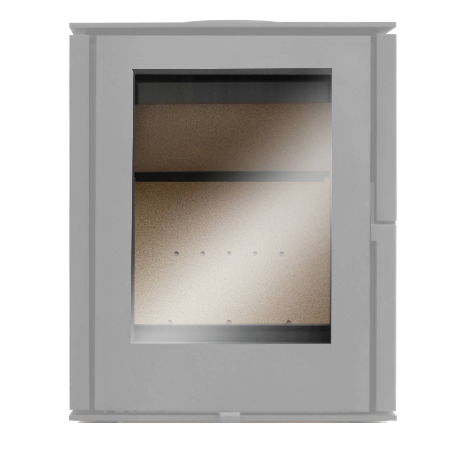 Ersatzteil - Schmitzker Cuby Kaminofen - Glasscheibe (für Cuby/Cuby Air 6/Cuby Air 8)