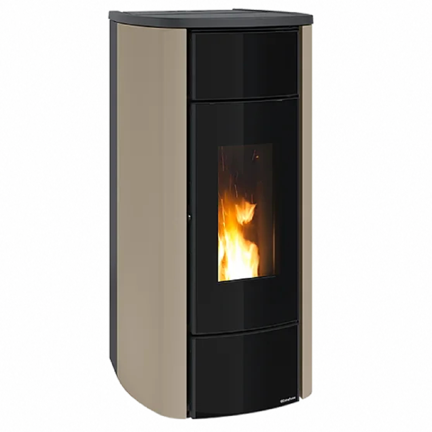 Extraflame Miriana Idro H20 wasserführender Pelletofen taupe matt Evolution Line