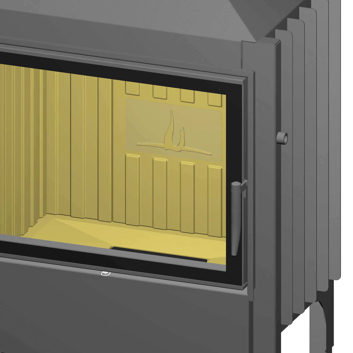 Spartherm Varia 1V H2O 8 kW wasserführender Kamineinsatz links Spartherm Varia 1V H2O 8 kW wasserführender Kamineinsatz links