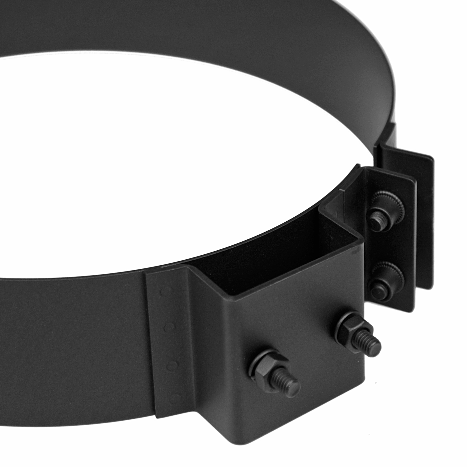 Raik Coltherm Rauchrohrschelle 150mm schwarz doppelwandig für Rauchrohr / Ofenrohr